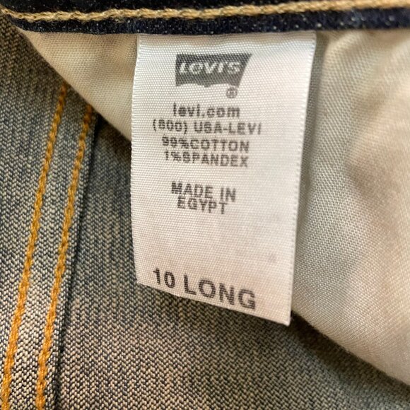 LEVI'S 550 RELAXED FIT BLUE JEANES SIZE 10 LONG - Picture 7 of 8